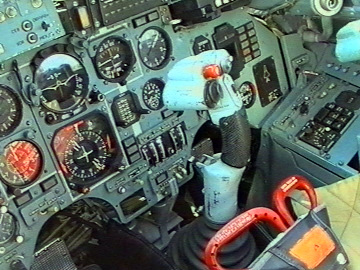 Su-27LL cockpit.